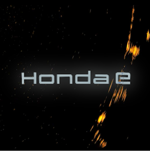 An abstract image with the Honda E logo